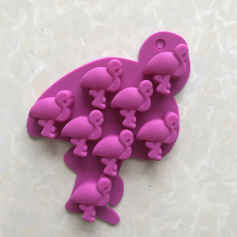

Flamingo Ice Tray DIY High-temperature Resistant Easy to Cleaning Bakery Mode Ice Mold XG208