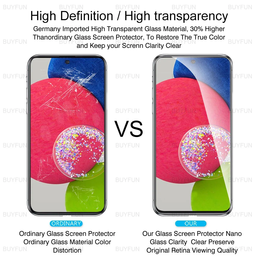 camera lens screen protector for samsung a52s 6 5inch full cover hd safety tempered glas for samsung galaxy a53 a33 a73 a23 5g free global shipping
