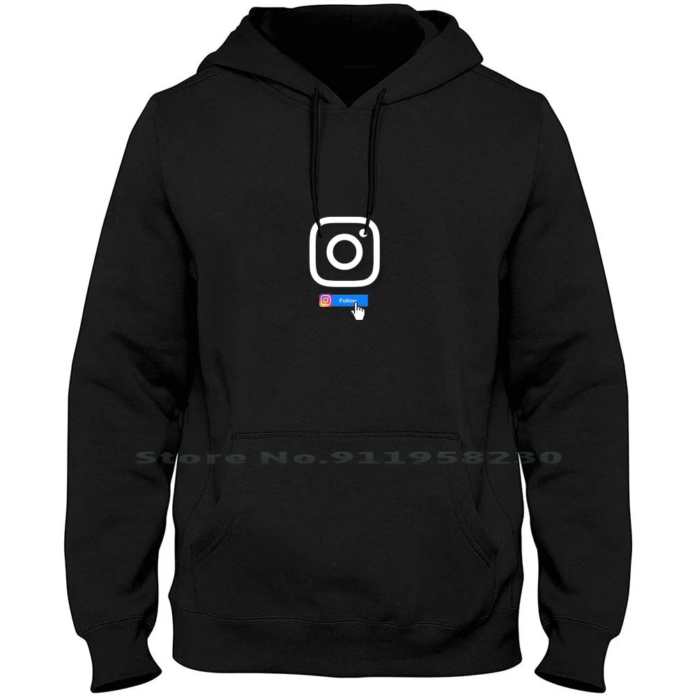 

Instagram For Life Men Women Hoodie Sweater 6XL Big Size Cotton Instagram Attitude Stag Love Logo Kids Agra Tag Ram Low St Go