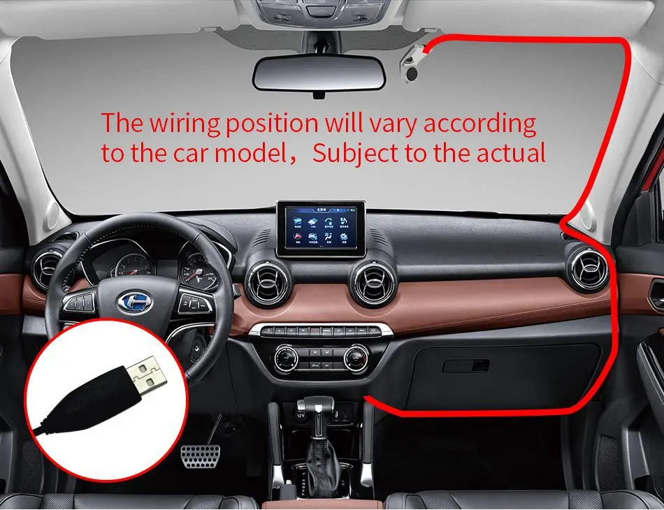 Автомобильный мини-видеорегистратор Full HD 1080P ADAS USB видеорегистратор