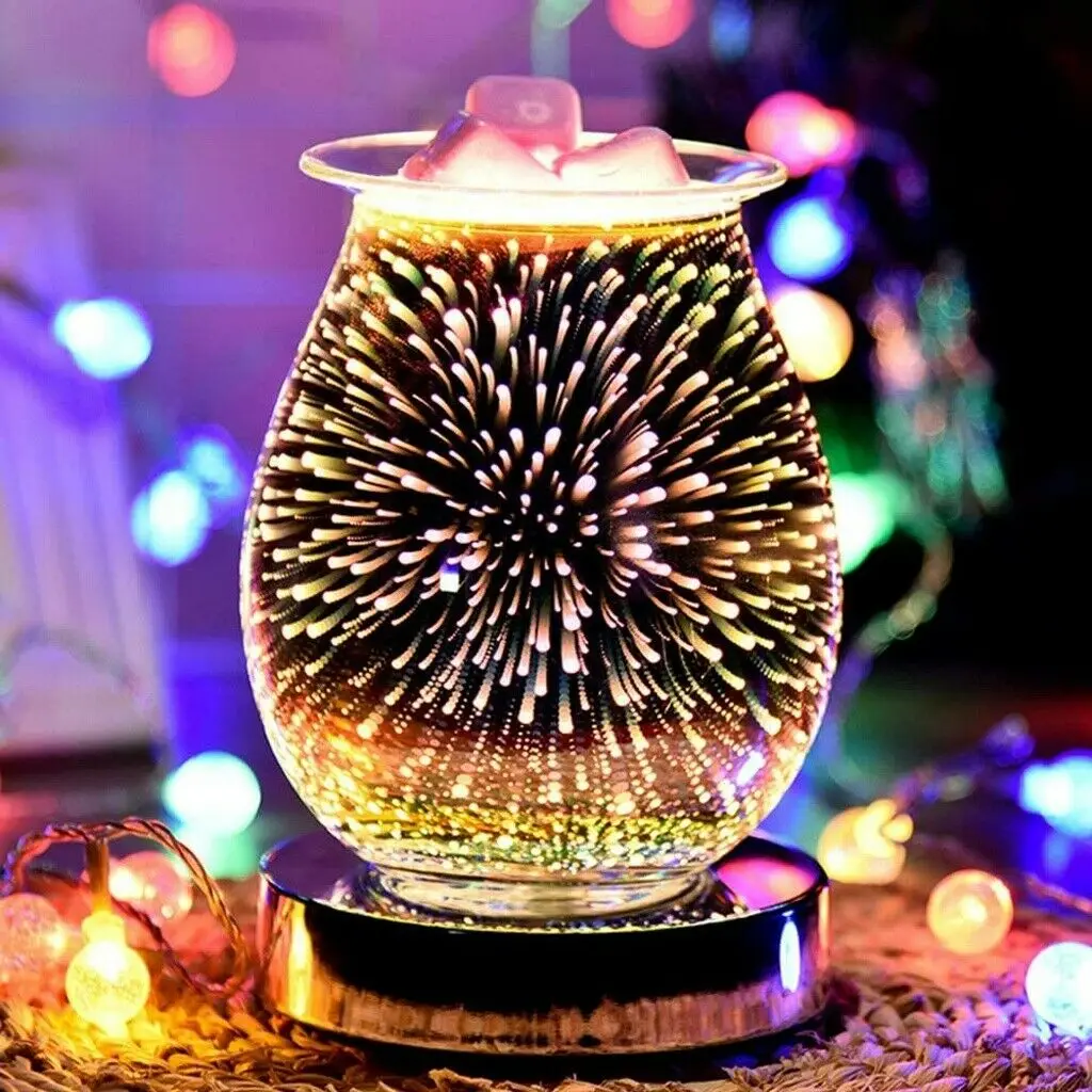 

3D Aroma Touch Lamp Fragrance Glass Electric Fragrance Firework Oil Wax Melt Burner Home Aroma Touch Lamp