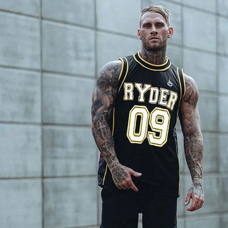 

Summer new style jogger fashion fitness sports exercise men's vest outdoor gyms bodybuilding men's sportswear fashion top