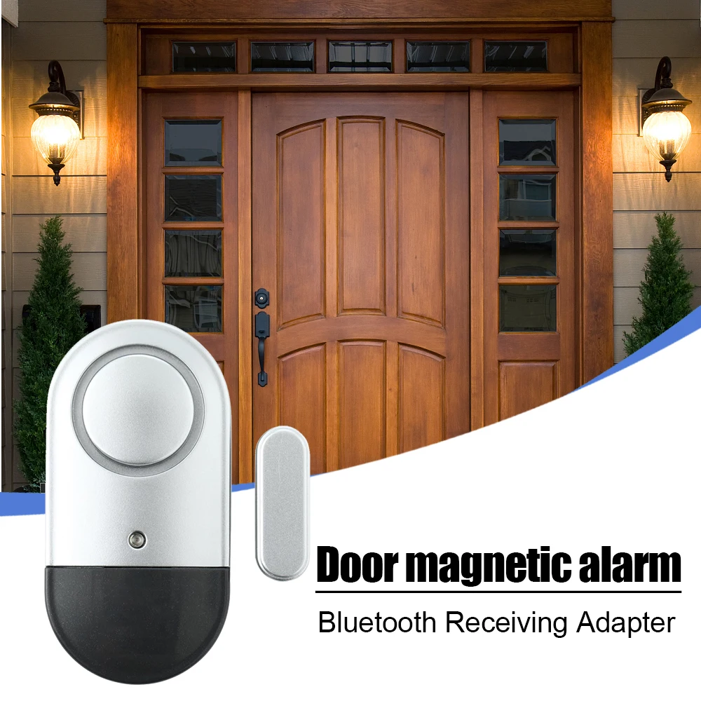 

Door Window Alarm Home Security Wireless Magnetic Sensor Burglar Anti-theft 125DB Alarm with Batteries for Store Hotel