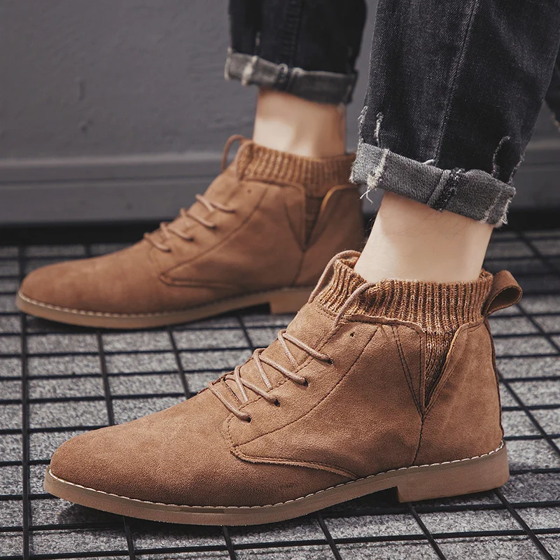 

Casual Shoes Man Fashion Man Shoes Casual Men Flat Brown Sneakers Sports Mens Sneaker Ocio For Fashion Men's Leather