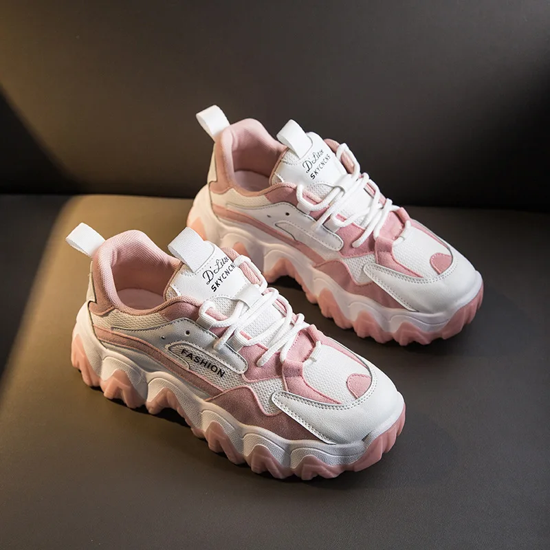 Женские кроссовки с закрытым носком Fujin повседневные нескользящей подошвой из