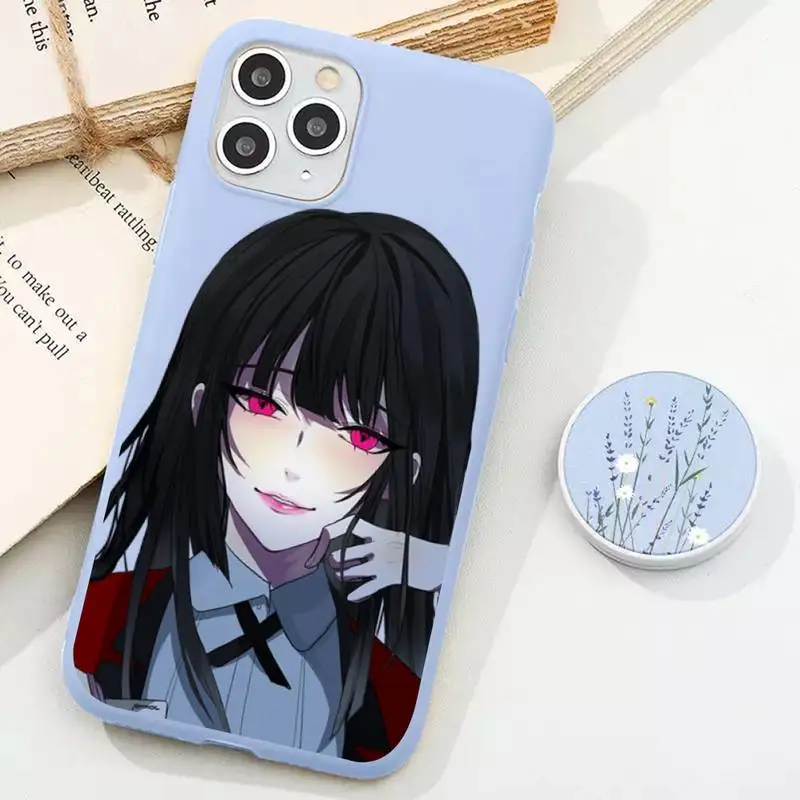 

Japanese Anime Kakegurui Jabami Yumeko Phone Case for iphone 13 11 Pro Max X XS Max XR Solid Cover for iphone 7 8 6 6S Plus