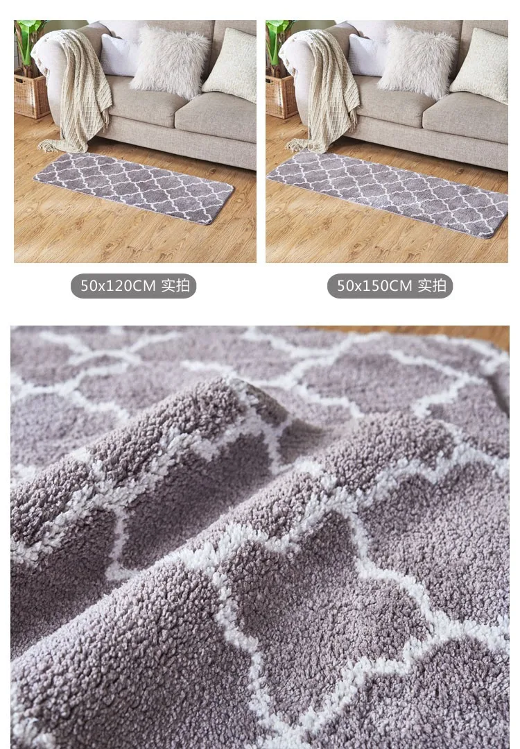 Moroccan Trellis Design Area Rug, traditional lattice bedside carpet,Modern Design Perfect for Any Floor