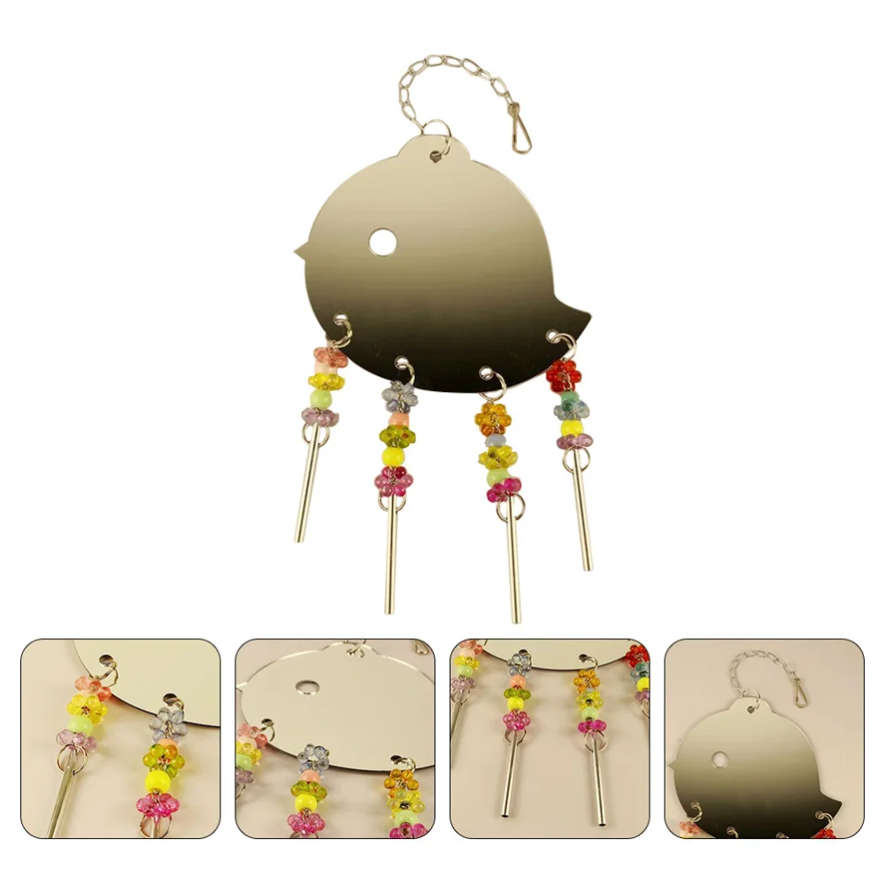 

1pc Pet Rooster Chicken Mirror Hanging Playing Mirror Pet Supplies for Home