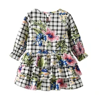 micol emilly autumn long sleeve layered dress for baby girls floral print kids dress 1 6y winter