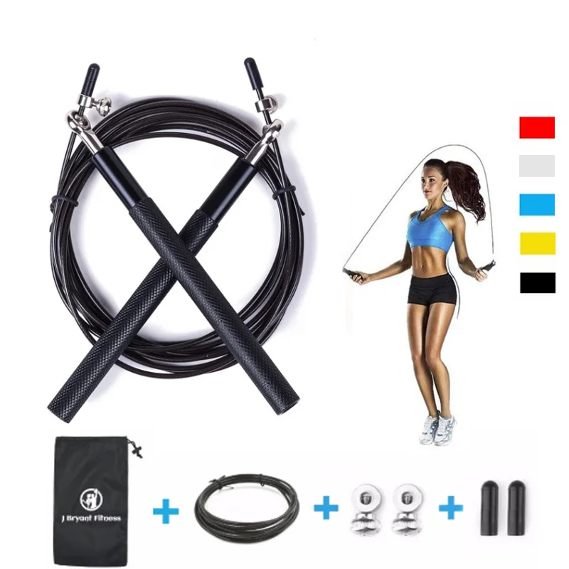 

300cm Protable Jump Rope Skipping Rope Fitness Bearing Jumping Rope Home Gym Sports Rope Training Equipment Body Building