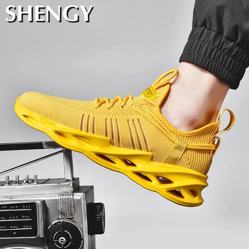 Сетчатые кроссовки для бега Спортивная мужская обувь 2020 дышащая модная мужские