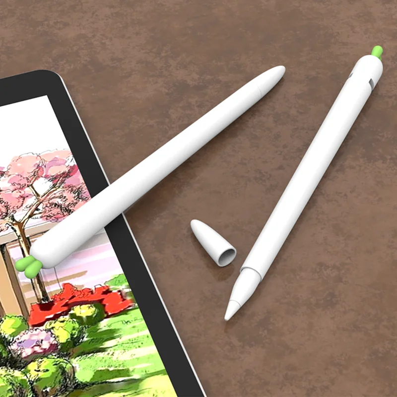 Милый силиконовый чехол-карандаш с морковкой для Apple Pencil 2/1 чехол для iPad планшета стилус защитный чехол с мультяшным рисунком