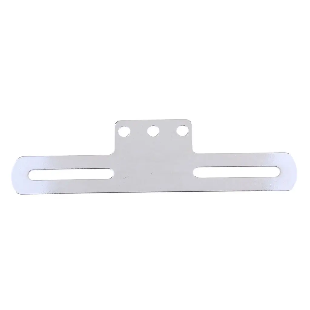 

Motorcycle License Plate Frame Holder Tail Rear Light Mount Bracket for Silver