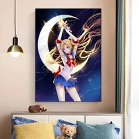japanese anime sailor moon canvas painting wall art posters and prints print canvas living room home decoration kids gifts