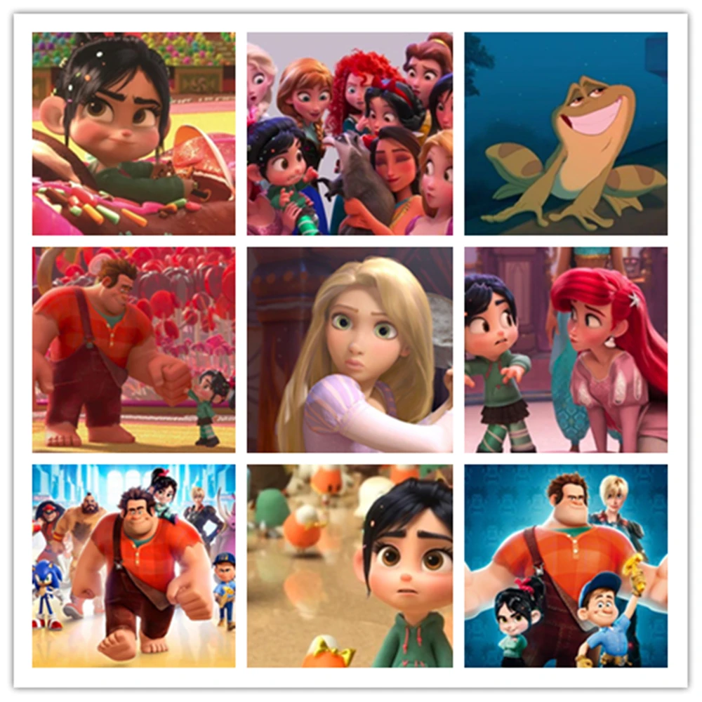 

Алмазная живопись Принцессы Диснея, мультяшная мозаика, алмазная вышивка, полный набор для вышивки крестиком, домашний декор