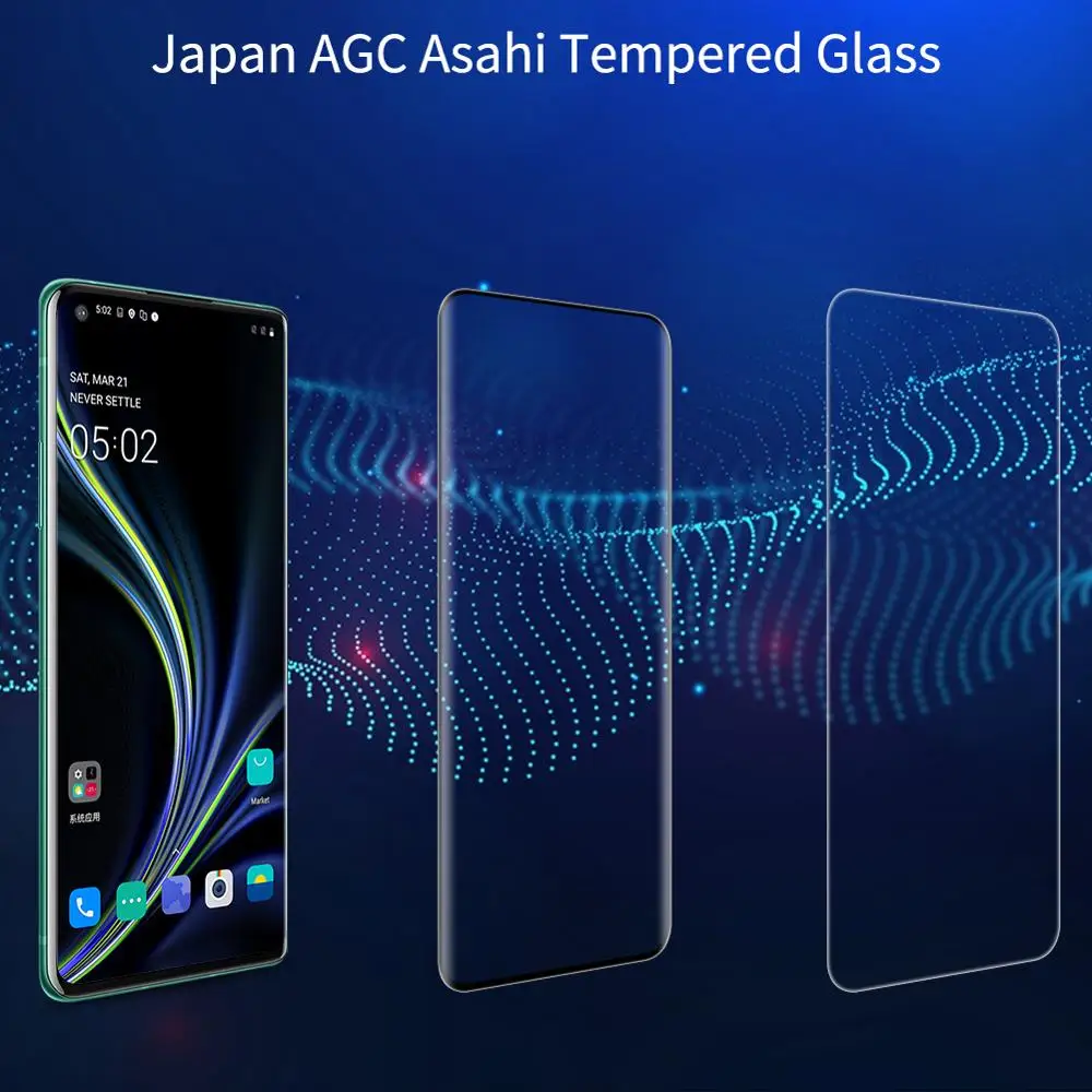 for oneplus 8 7 pro glass nillkin 3d ds max full cover hd tempered glass screen protector round edge for oneplus 8 7 pro glass free global shipping