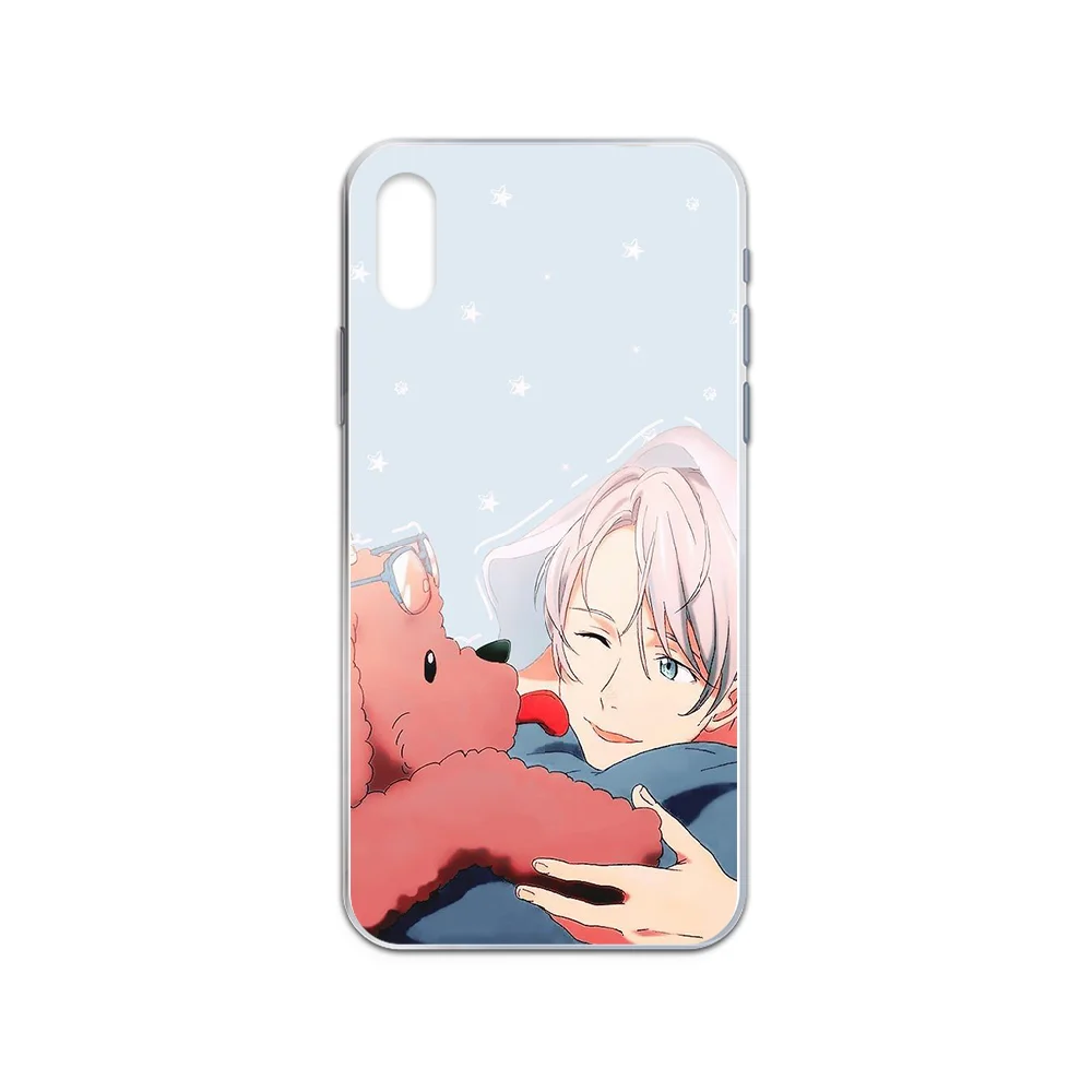 Японский мультфильм YURI! Чехол для iphone 4 4S 5 5C 5S 6 6S PLUS 7 8 X XR XS 11 PRO SE 2020 MAX прозрачный Etui