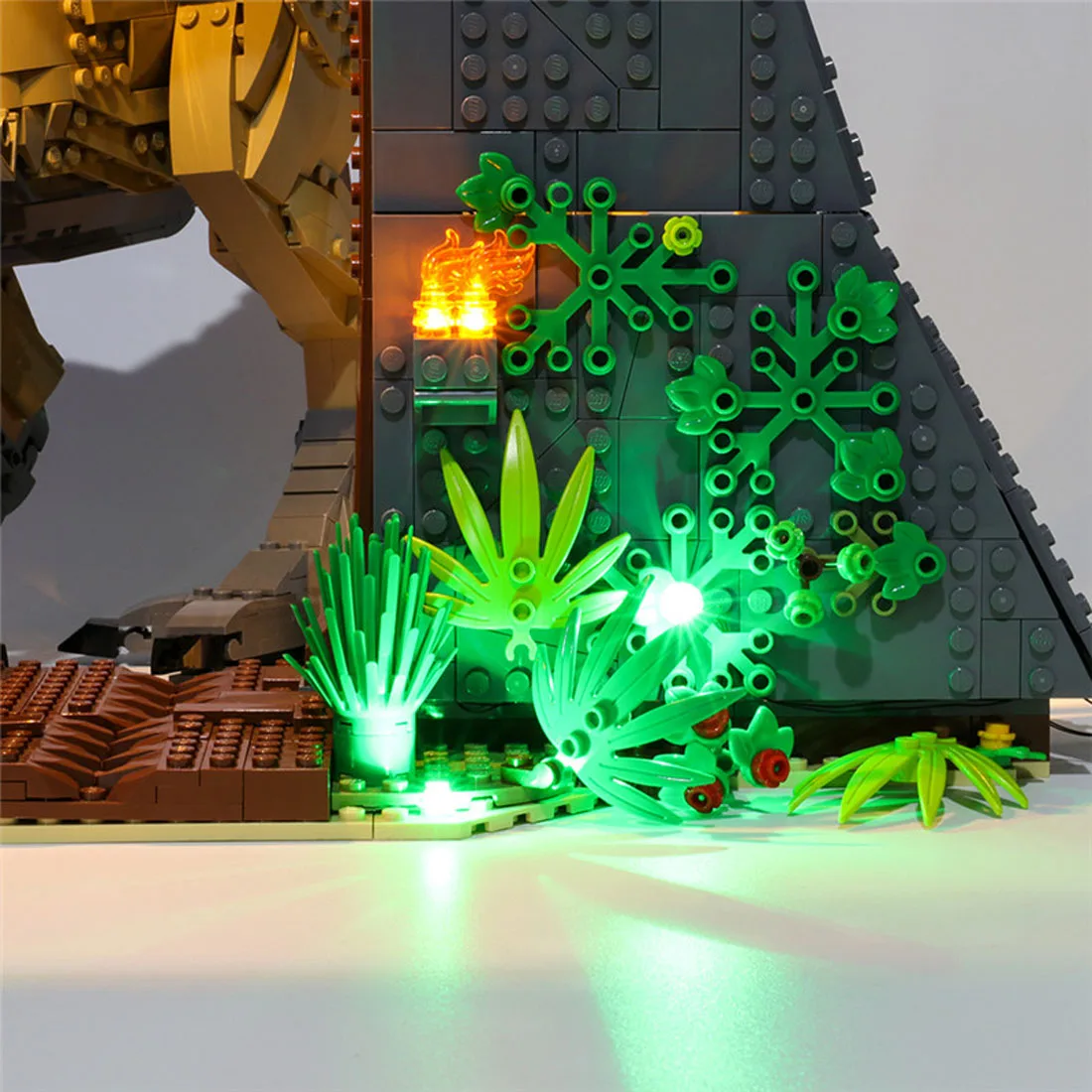 

USB Powered Building Blocks LED Lighting Kit for Jurassic World Jurassic Park: T. rex Rampage 75936 (LED Included Only, No Kit)