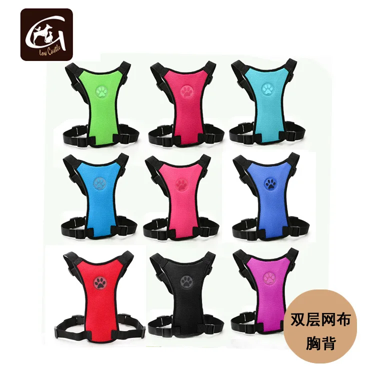 Светящаяся шлейка для собак и замков универсальная Однослойная сетчатая