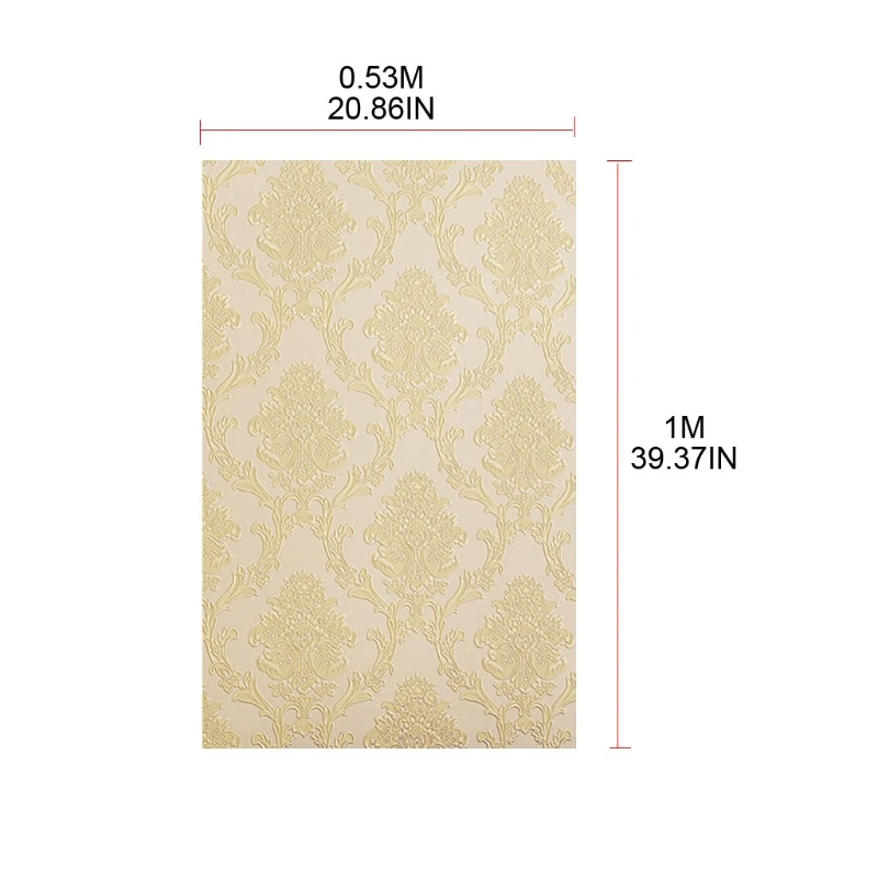 

3D Embossed Flower Mural Wallpaper Peel & Stick Floral Living Room Self Adhesive Wallpaper Compatible with Bedroom Walls