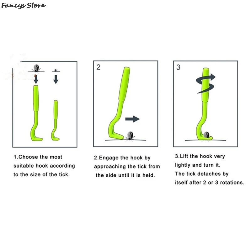 

3pcs/set Pet Mites Flea Extractor Insect Clip Pet Supplies Cat Dog Cleaning Scratching Device Tick Tweezer Jumping Scorpion Hook