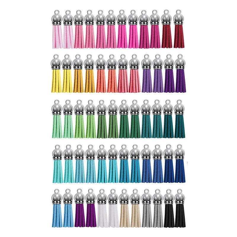 

360Pcs Button Key Chain Key Ring Set DIY Handmade Key Hoisting Making Tassel Jewelry Accessories Claw Nail Split Ring