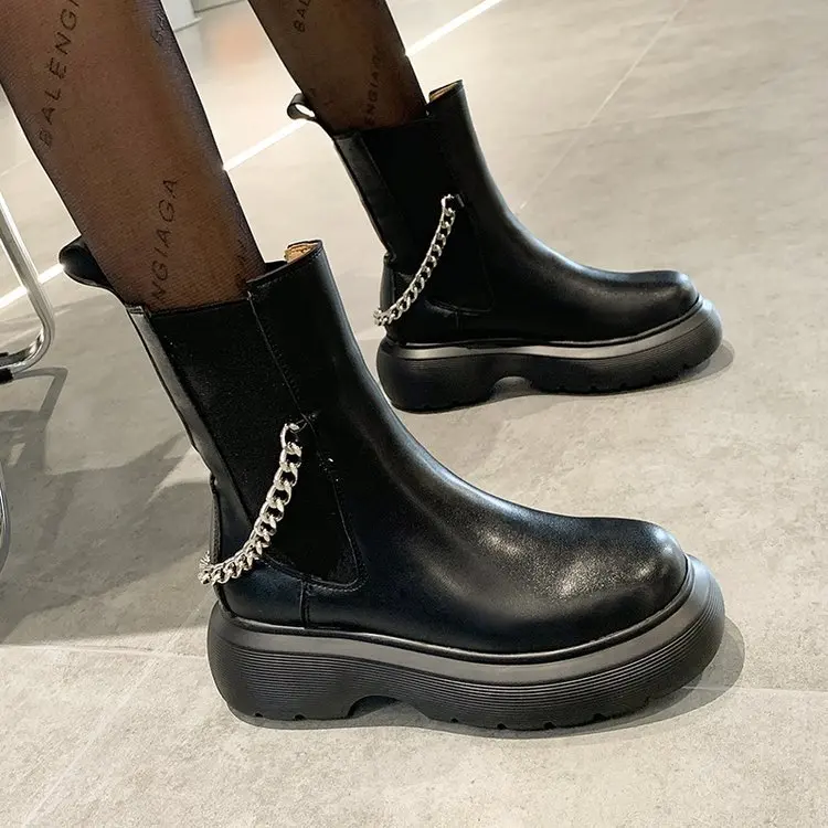 Новинка 2021 Ботинки Martin женские осенние ботинки кожаные тонкие в английском стиле