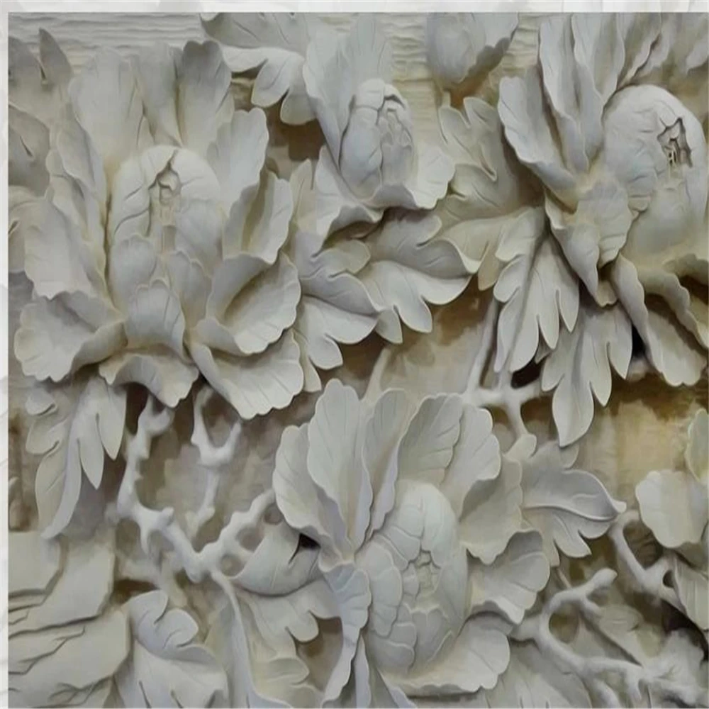 Пользовательские обои окна Настенные 3D фотообои фон для стены резьба по дереву