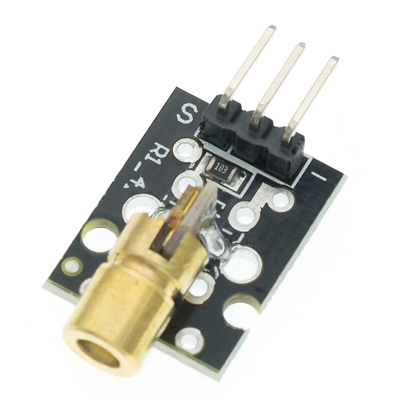 50PCS KY-008 650nm Laser sensor Module 6mm 5V 5mW Red Dot Diode Copper Head for | Электронные компоненты и