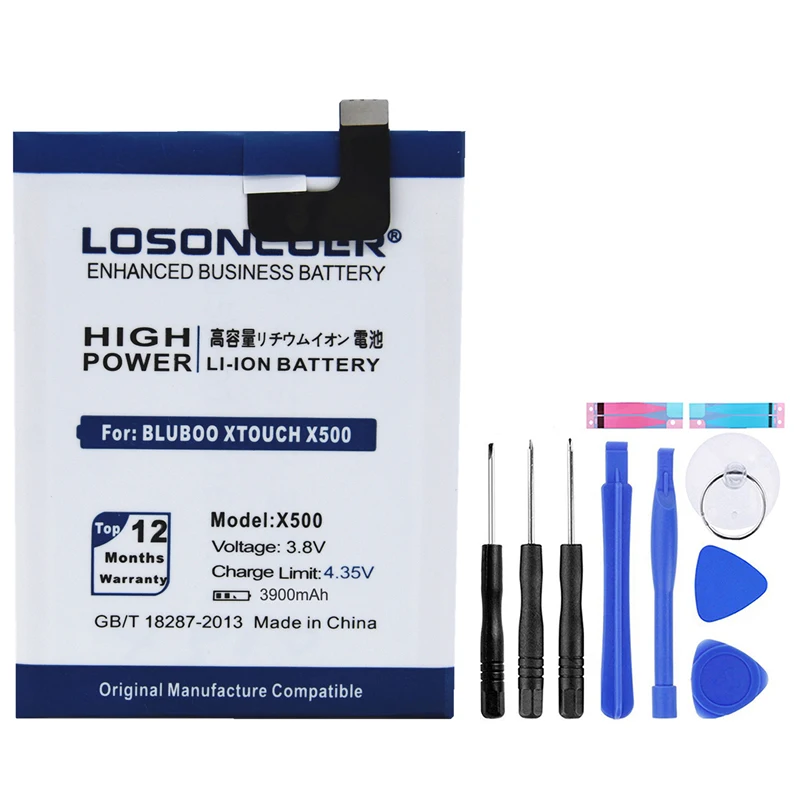 LOSONCOER 3900mAh X500 Battery For Bluboo Xtouch Good Quality Smart Phone | Мобильные телефоны и аксессуары