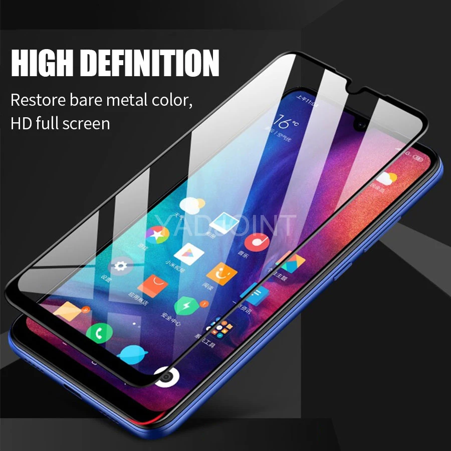 6D полное клеевое покрытие закаленное стекло пленка для Xiaomi Redmi Note 7 6 K20 Pro 6A Mi 9T 9 8 A2