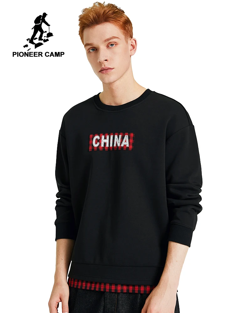 Pioneer Camp Мужская Красная толстовка уличная черная Повседневная Подростковая Чино