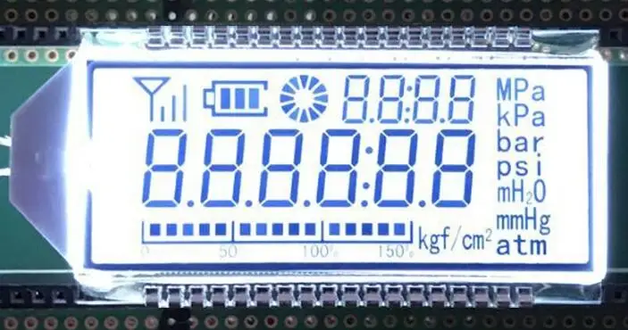 36PIN HTN положительный 6-знака после запятой сегмент ЖК-дисплей Панель белый/желтый и зеленый цвета/синий Подсветка Давление датчик ЖК-дисплей Дисплей - Цвет: White Backlight