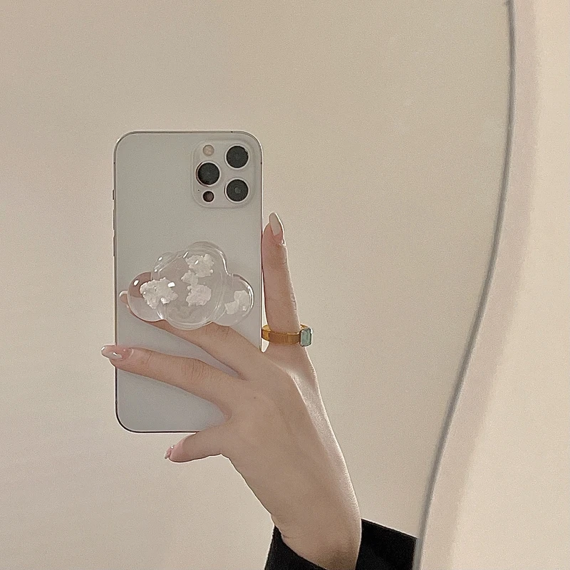 3d cute colorful crystal bear grip tok korea phone holders stand griptok socket for phones support telephone iphone 13 bracket free global shipping