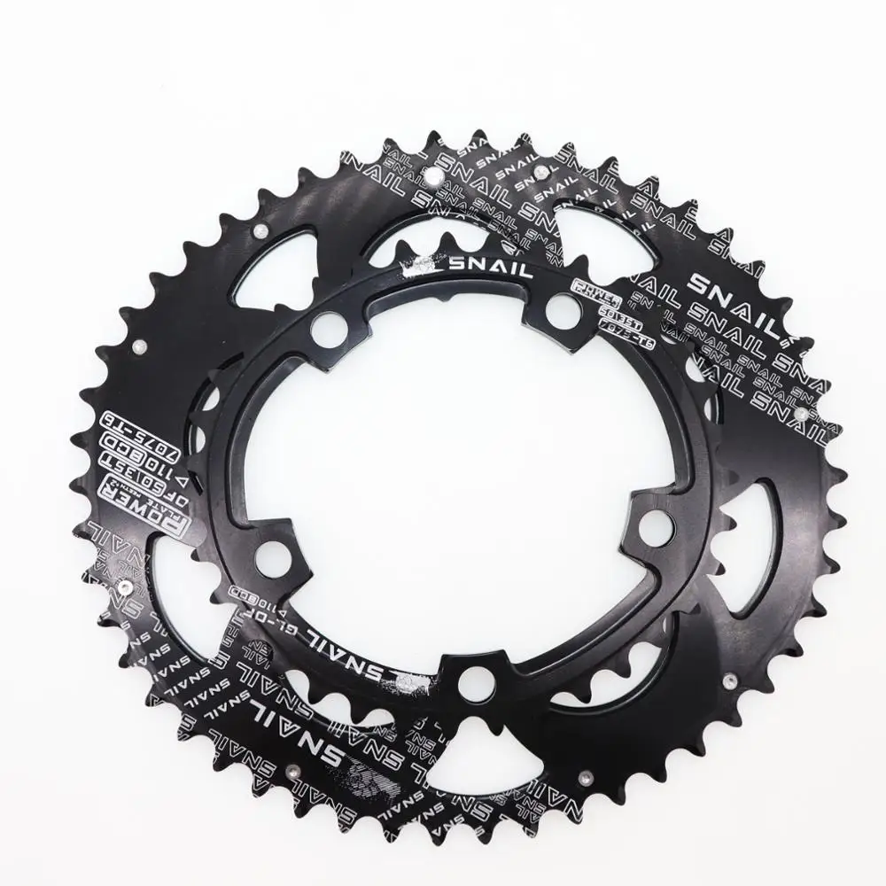 Улитка 110 BCD овальная 50T 35T двойная цепь 2 слоя скорости для Shimano складной дорожный велосипед Сверхлегкий зубная пластина 110BCD