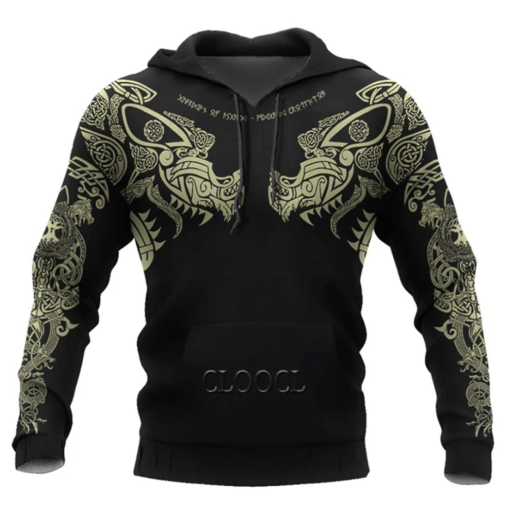 

HX Newest Popular Viking Odin Style 3D Print Men Women Fashion Hoodies Harajuku Hip Hop Tops Casual Wild Hoody Pullover