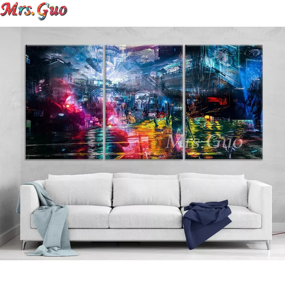 

Алмазная живопись абстрактный Триптих 5d алмазная вышивка черный и белый пейзаж Эйфелева башня 3 шт. Алмазная мозаика ремесла