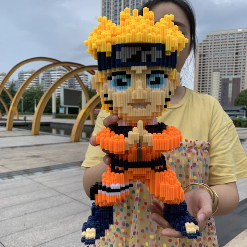 Аниме Наруто Хокаге удзумаки Хатаке Какаси ниндзя 3D модель Сделай Сам Микро Мини