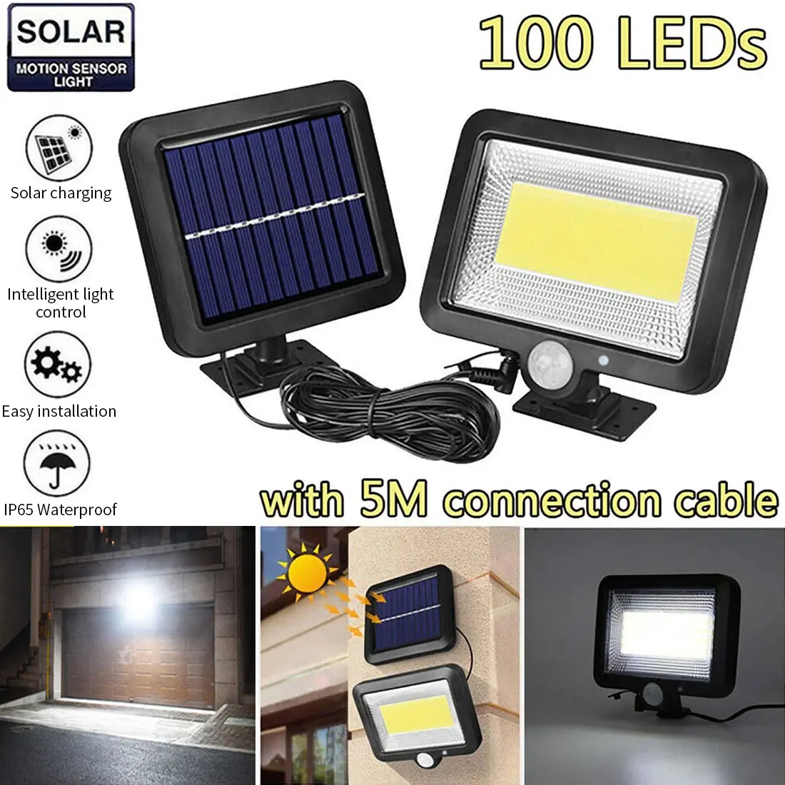 

COB120LED Solar Light Waterproof Garden Light Outdoor Sports Induction Wall Light Emergency Passage Courtyard Street Light Night