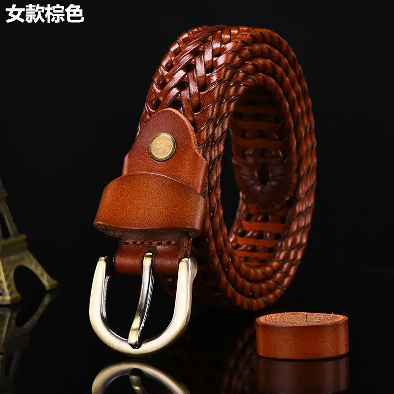 

Men's belt, woven belt, handmade belt, Korean version, wild, simple, trendy, casual men and women couple belt