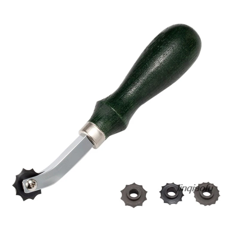 

Japanese high-quality green handle spacing gauge, scribing gauge leather tool