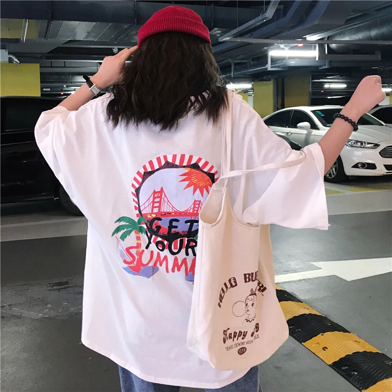 Онлайн авторитетная футболка в гонконгском стиле большого размера с коротким