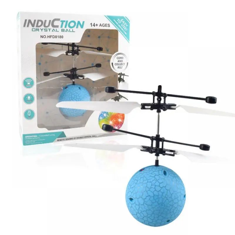 Мини Дрон Ручной Индукционный летающий шар Квадрокоптер выражение лица игрушка