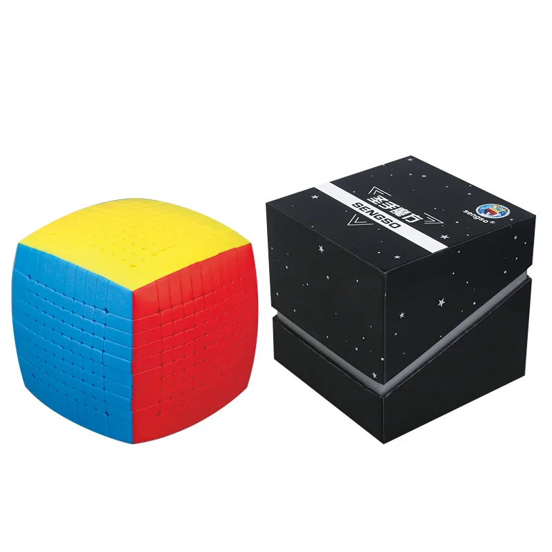 

Newest Top SHENGSHOU 10 Layers 85mm Stickerless 10*10*10 Magic Cube Speed Puzzle 10x10 Cube Educational Toys for Adults Children