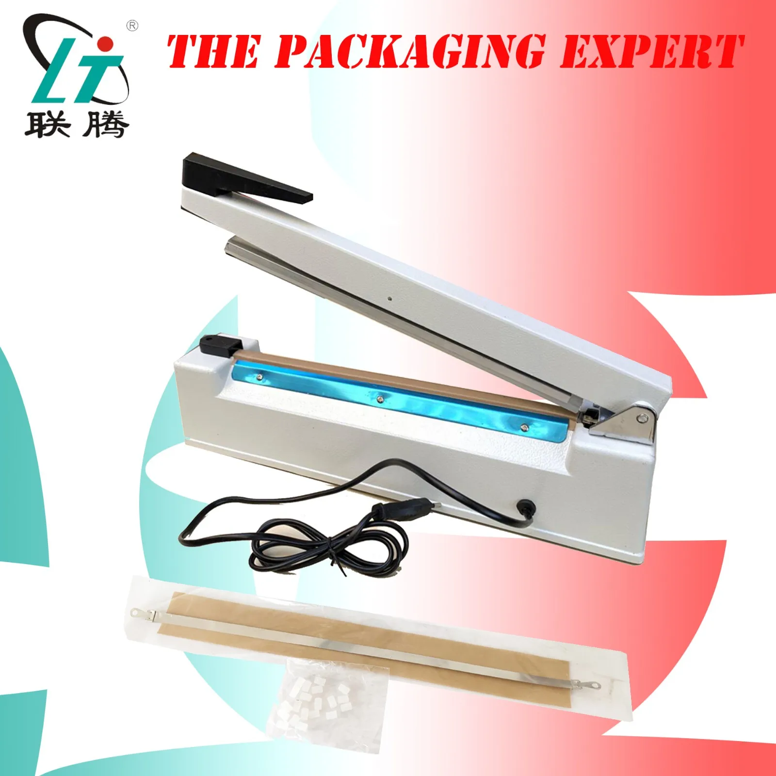 Ручной ИМПУЛЬСНЫЙ ГЕРМЕТИК термопластичный упаковщик пакетов с датой