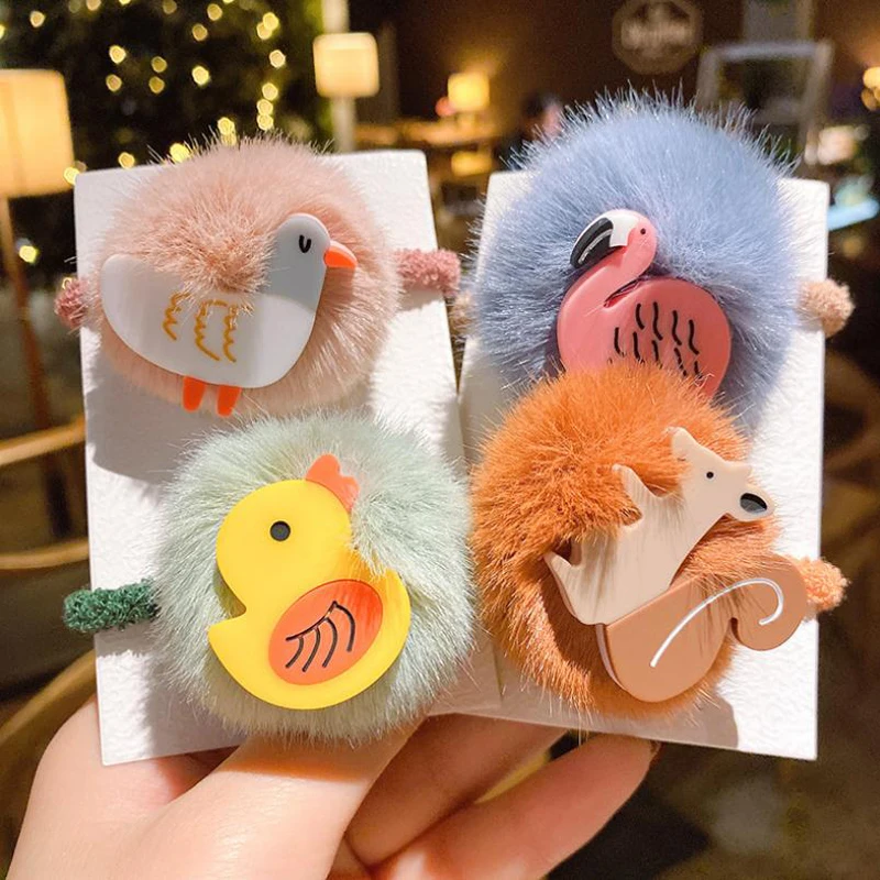 Резинка для волос с милыми мультяшными животными резинка девочек повязка