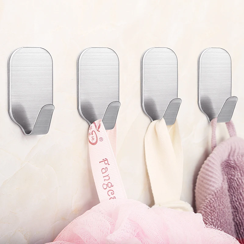 Настенный дверь важная самоклеющийся крючок из нержавеющей стали вешалка для