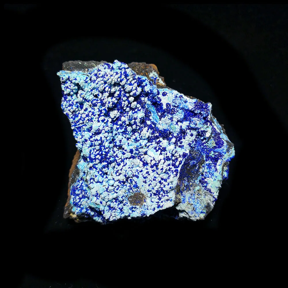 

Образец минерального кристалла Gibbsite и азурита, 64 г, C1-3 натуральный камень, для украшения дома из провинции Юньнань, Китай