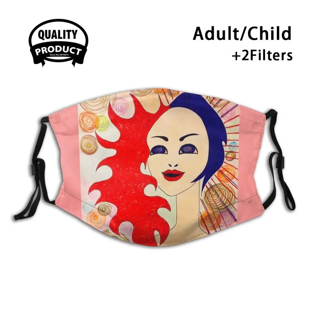 

Spark Reusable Mouth Mask Washable Filter Anti Dust Face Masks Girl
