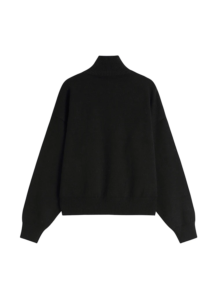 Женский винтажный свитер свободного кроя Повседневный пуловер оверсайз в